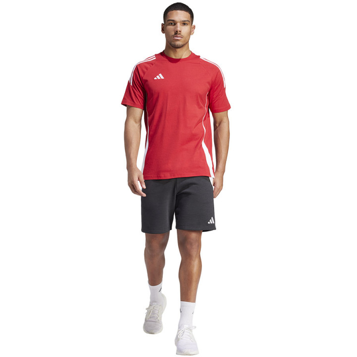 Koszulka męska adidas Tiro 24 Sweat Tee czerwona krótki | VUX.pl
